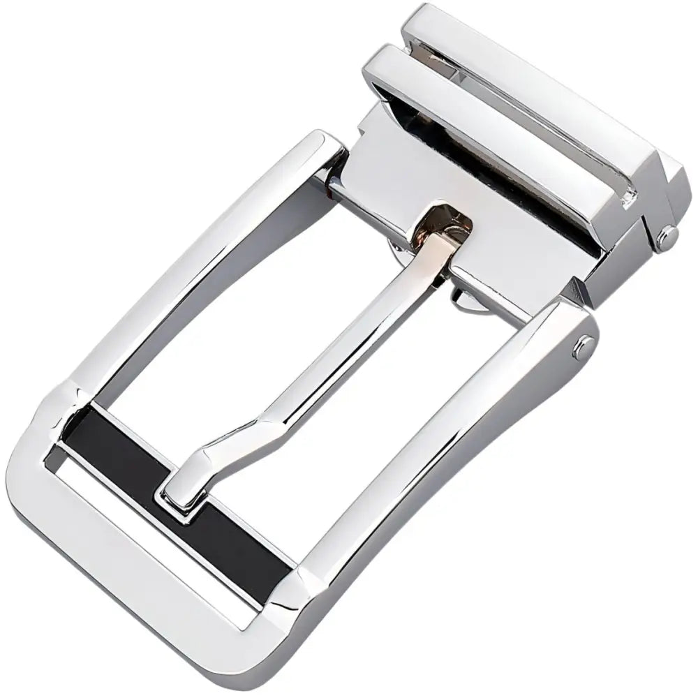 Polished silver-tone Murry Pin Buckle showcasing a durable fastening solution