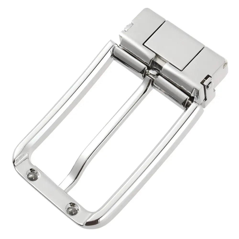 Shiny silver buckle loop belt buckle for Loop Belt and Buckle Loop Style product