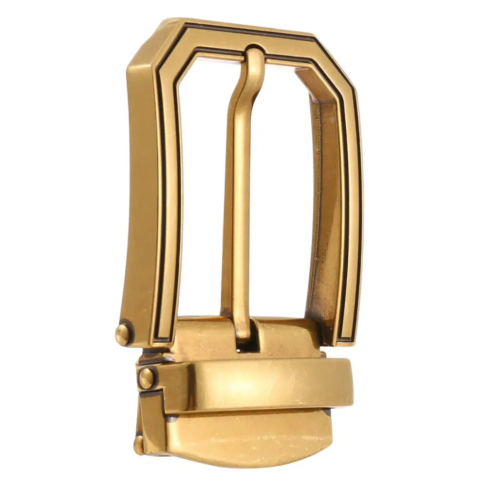 Gold-toned metal Saul Prong Belt prong belt buckle for the Saul Prong belt collection