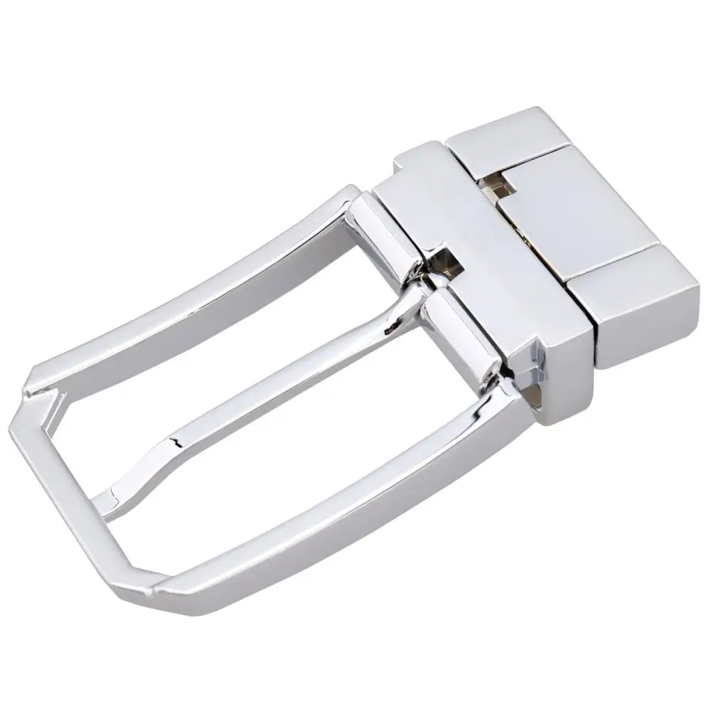 Shiny silver metal belt buckle for Walton Prong Belt and prong belt buckles