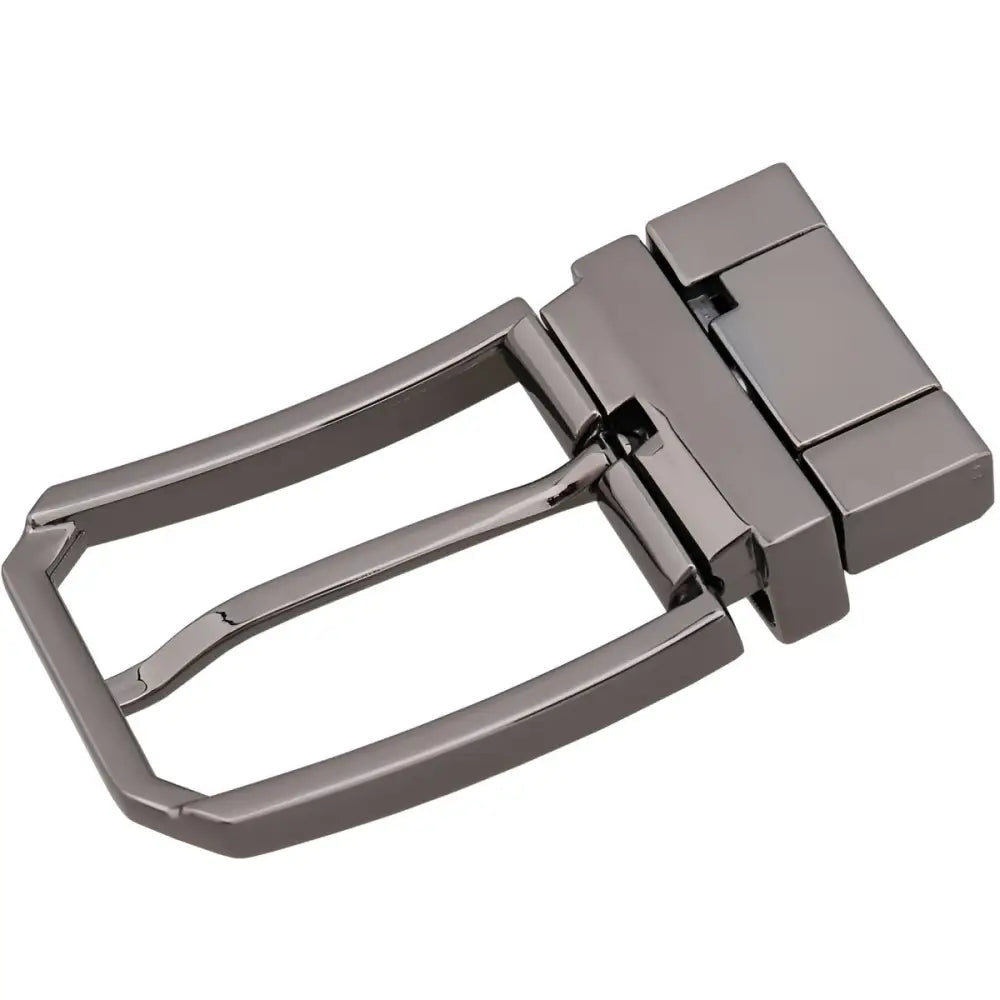 Shiny silver metal belt buckle for Walton prong belt and prong belt buckle products