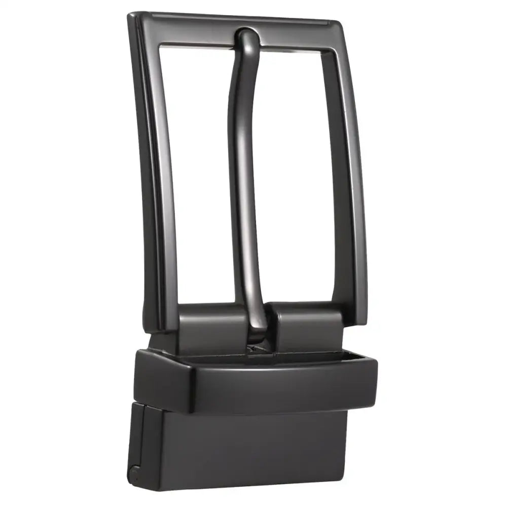 Black metal belt buckle for stylish belt loop waist accessories