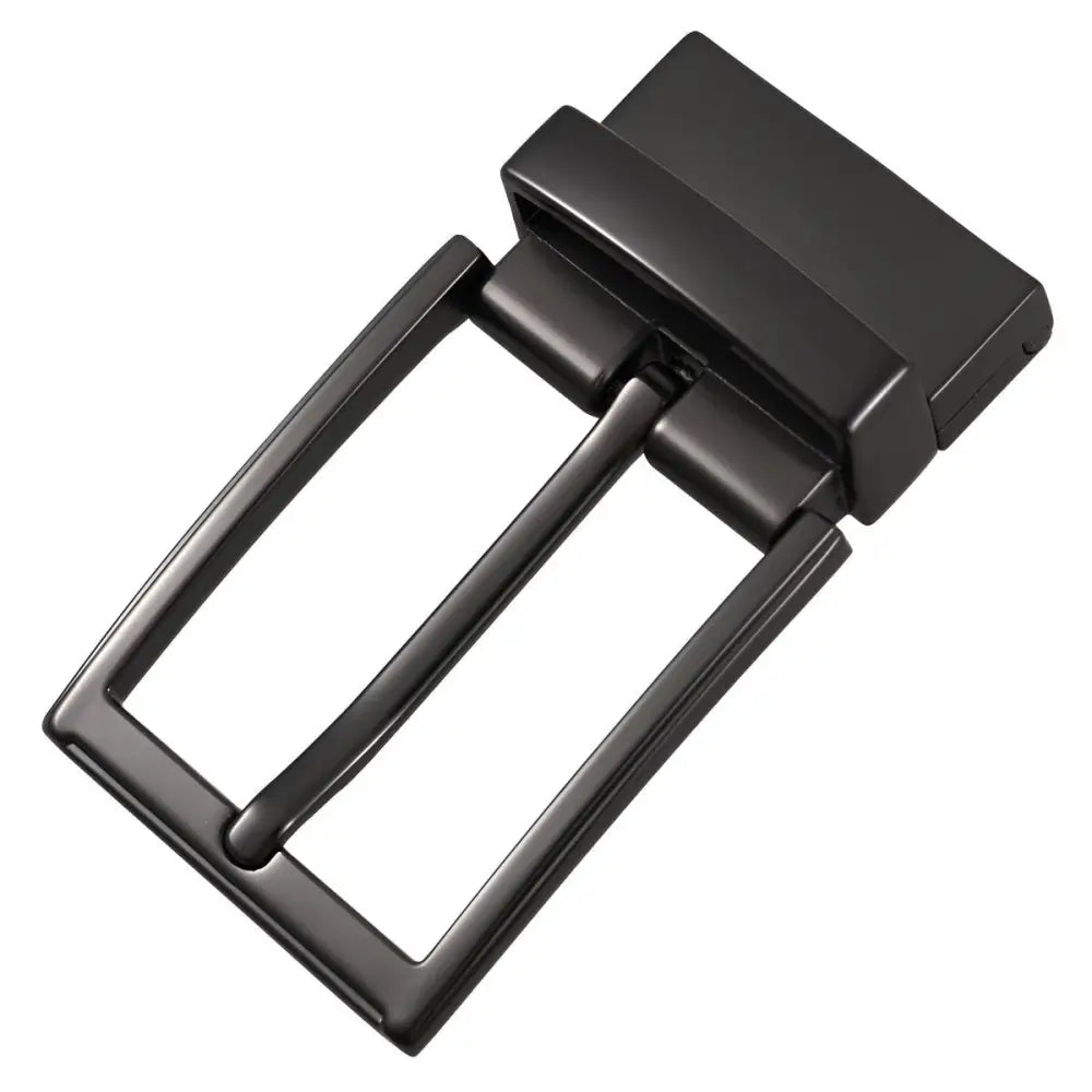 Black metal belt buckle for stylish belt loop waist accessories