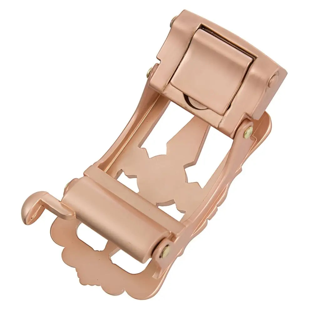 Rose gold belt buckle from the Ornate Rose Gold Belt Buckle and Accessory Collection
