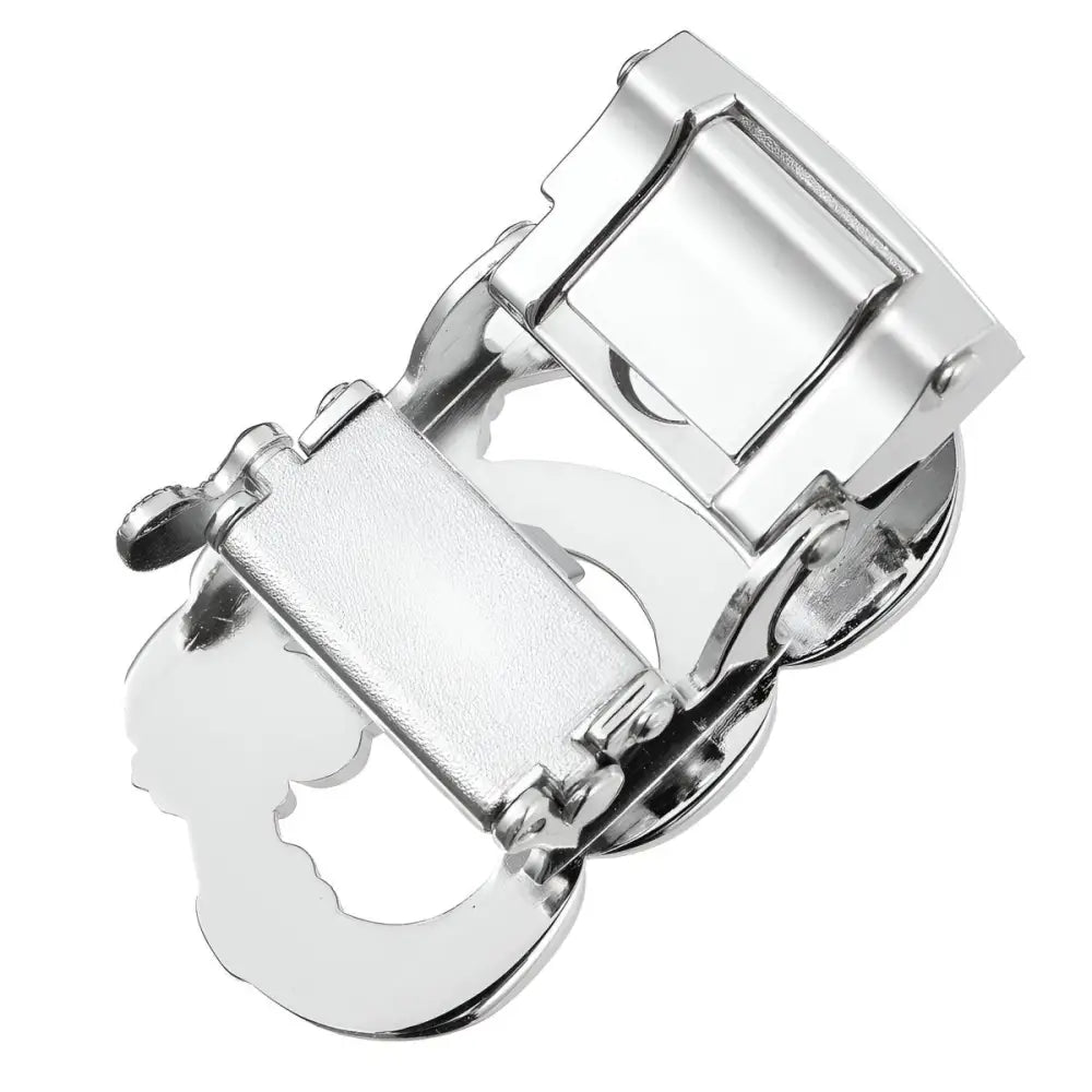 Elegant silver belt buckle with rhinestones and floral design from Heart-Shaped Belt Buckles collection