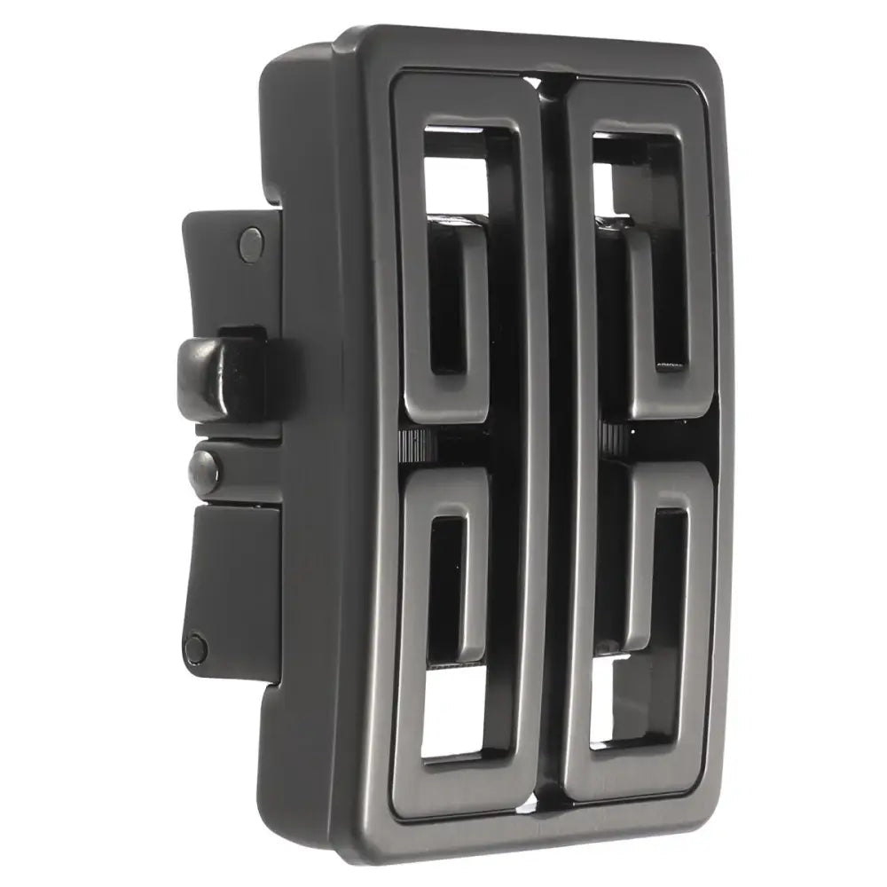 Gunmetal-toned belt buckle detail from Gold Tone Geometric Belt Buckle Clasp for Watches and Belts