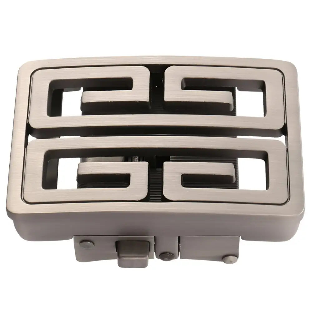 Gold tone geometric metal belt buckle clasp for watches and belts