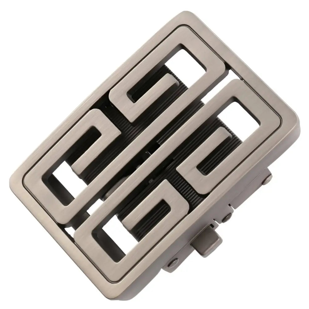 Gold tone geometric belt buckle clasp for watches and belts showcasing a stylish design