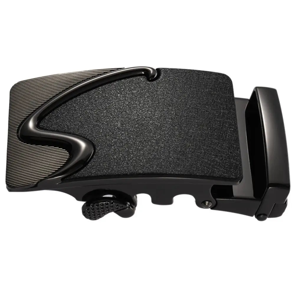 Black metal belt buckle for Black Nico Automatic Belt Buckle featuring sleek and durable style