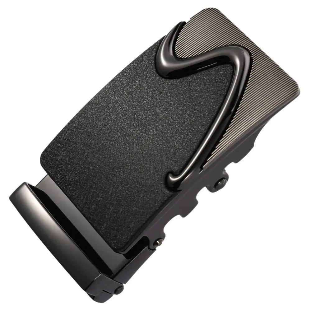 Black Nico Automatic Belt Buckle showcasing sleek durable automatic belt buckle design