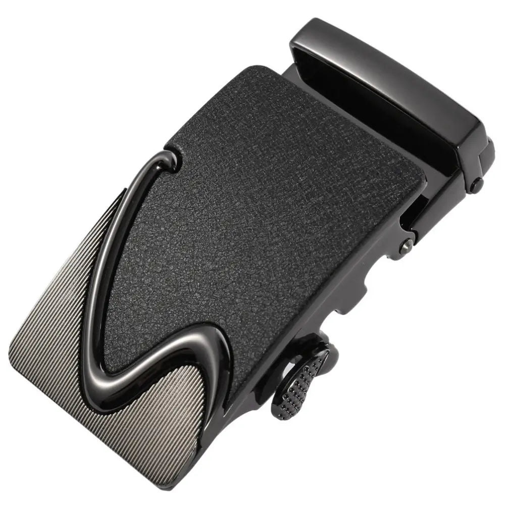 Black Nico Automatic Belt Buckle showcasing sleek and durable belt buckle design