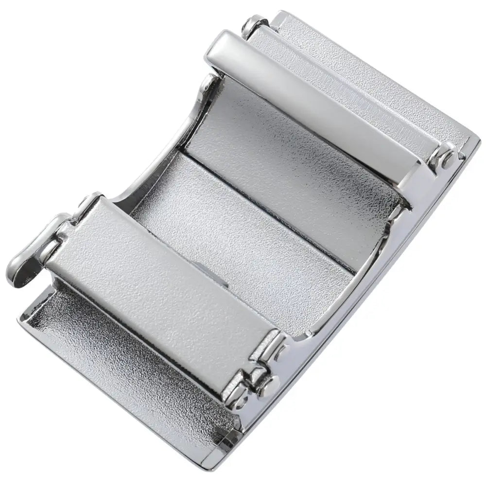 Silver-colored metal belt buckle from the Damon Model Belt Buckle collection