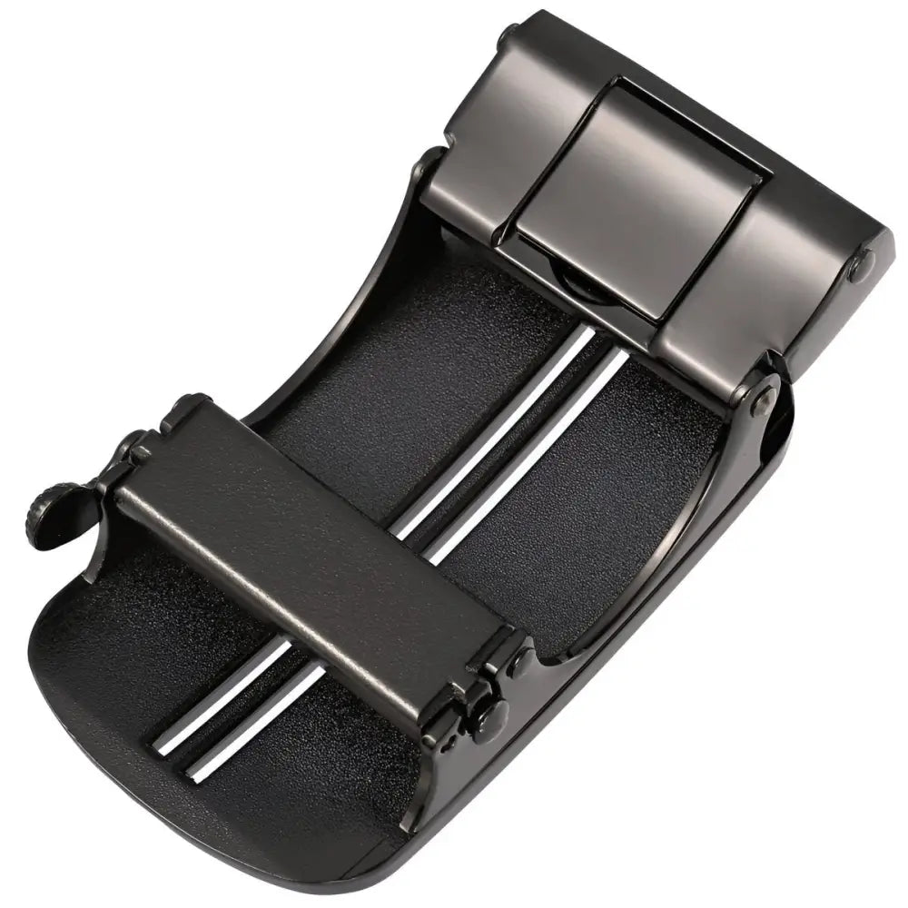 Davy Automatic Belt with black metal buckle showcasing stylish automatic belt buckle design