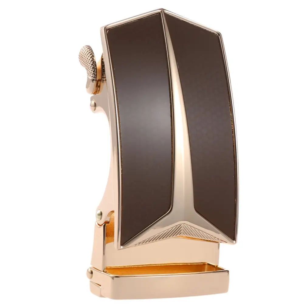 Gold-toned Declan automatic belt buckle for stylish wear