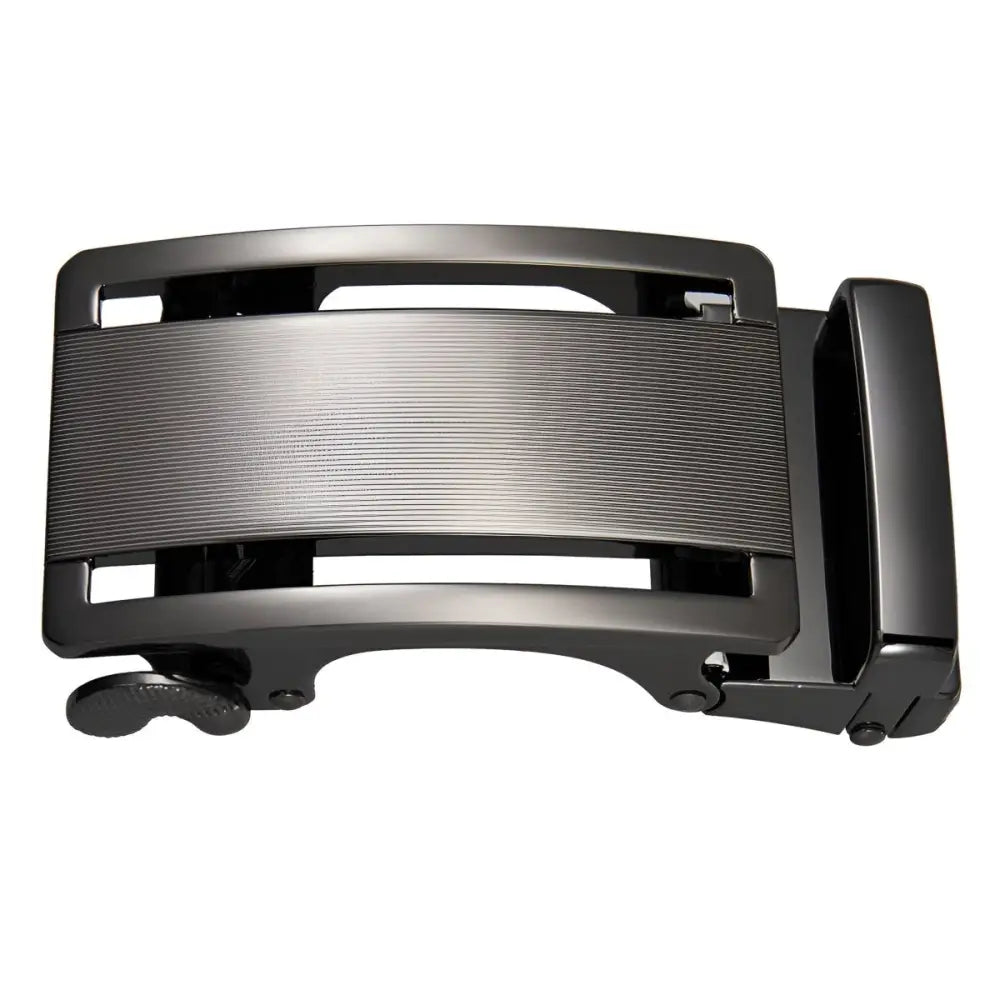 Enzo Automatic Belt with Metal Buckle featuring Textured Face for durable style