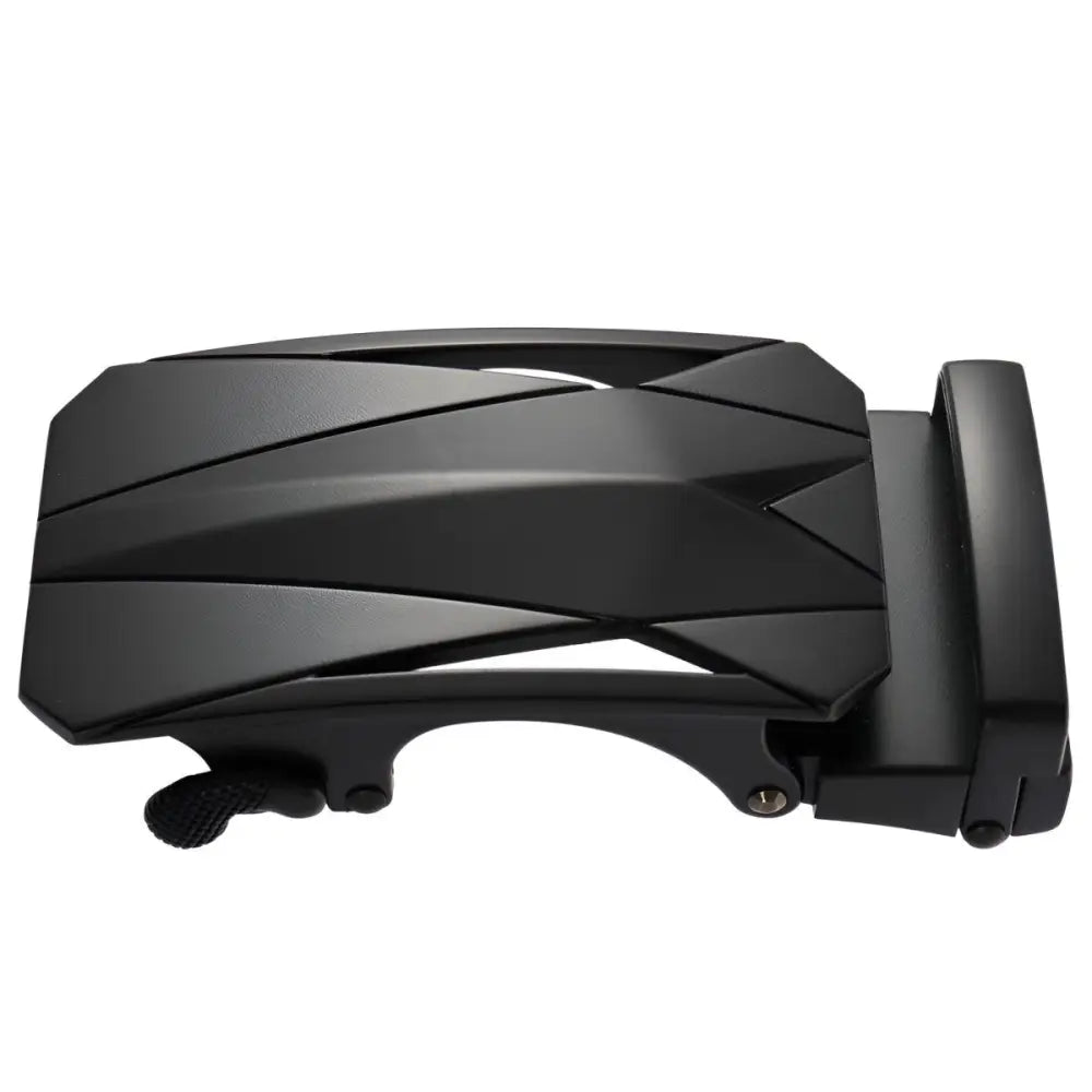 Black metal Flavio Belt Buckle with automatic closure for stylish Flavio Belts