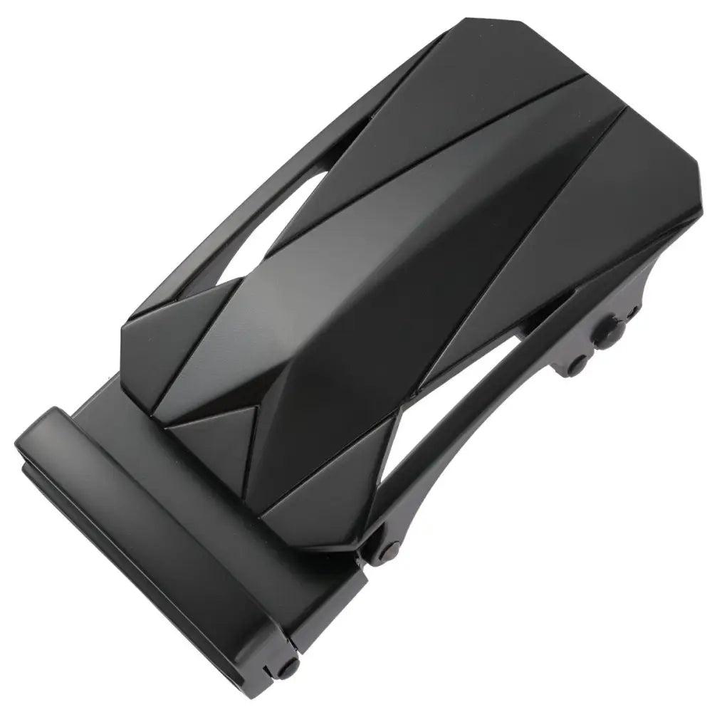 Black geometric belt buckle for Flavio Belt or Flavio Belt Buckle with automatic closure
