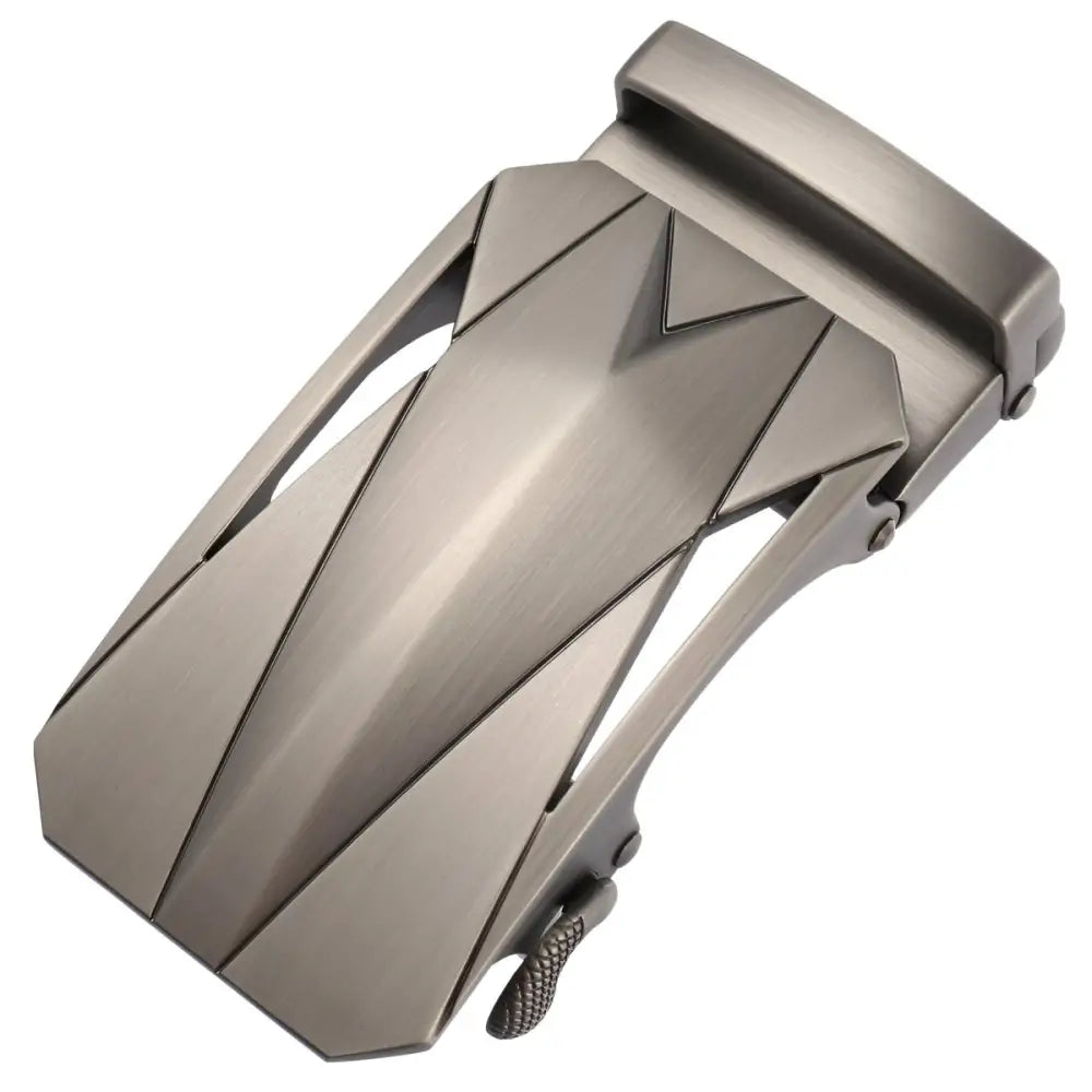 Metal Flavio Belt Buckle with geometric design and automatic closure for stylish belts