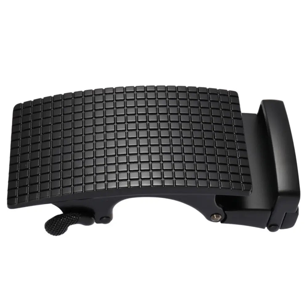 Black automatic belt buckle from Gino Model with textured finish for stylish accessories