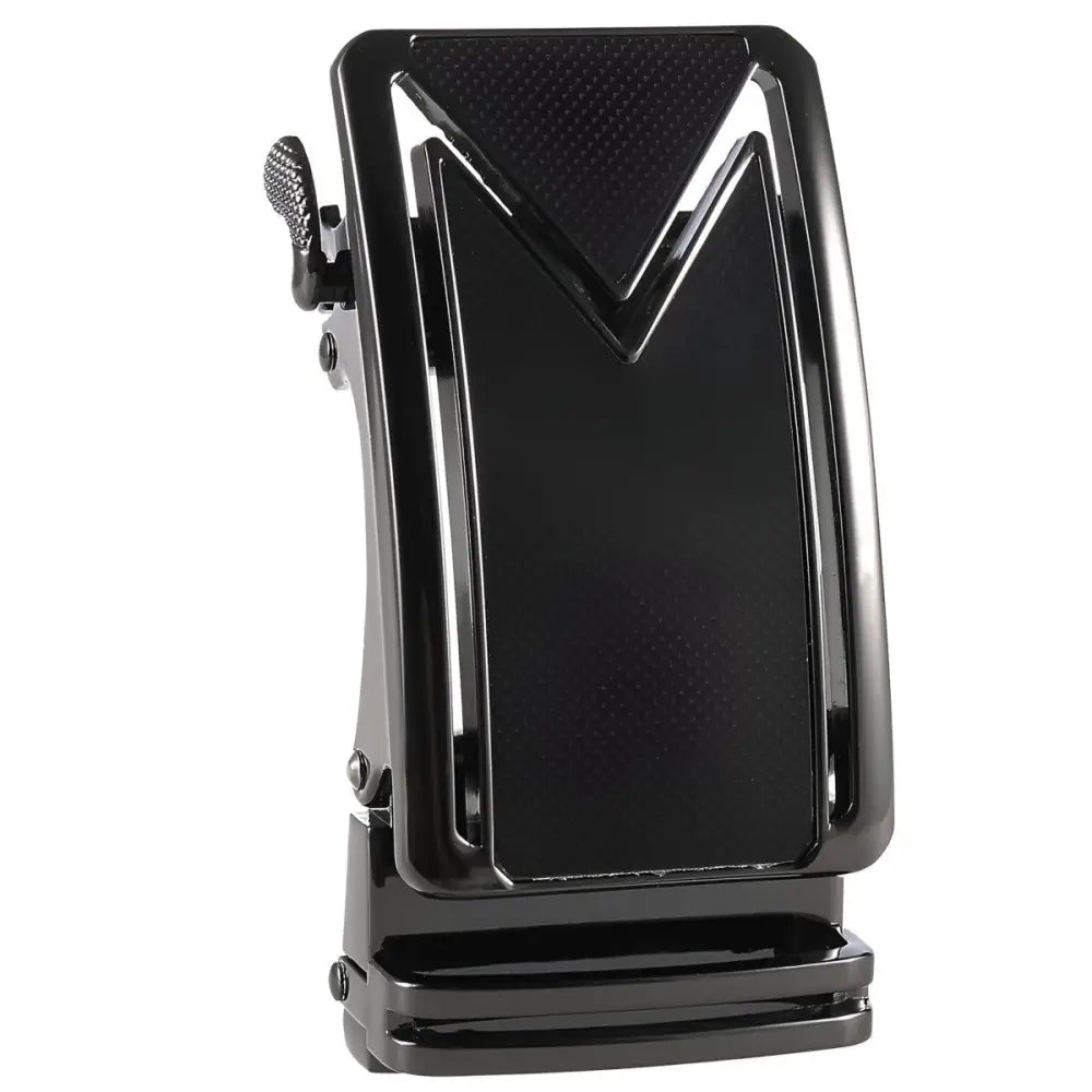 Black metal belt buckle for ceinture automatique in Silver and Navy Belt Buckle product