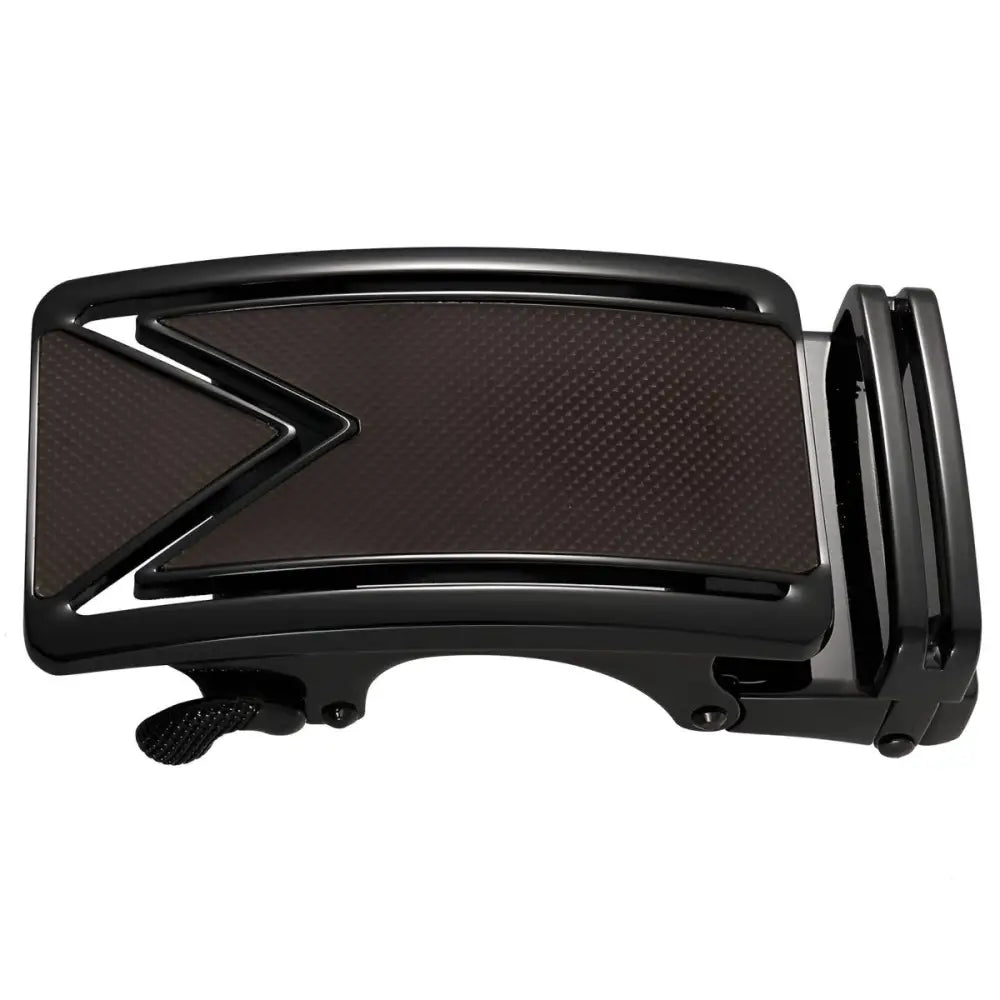 Black and brown automatic belt buckle for Ceinture Automatique, stylish accessory