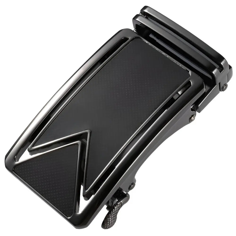 Black metal belt buckle for Ceinture Automatique, stylish and durable accessory