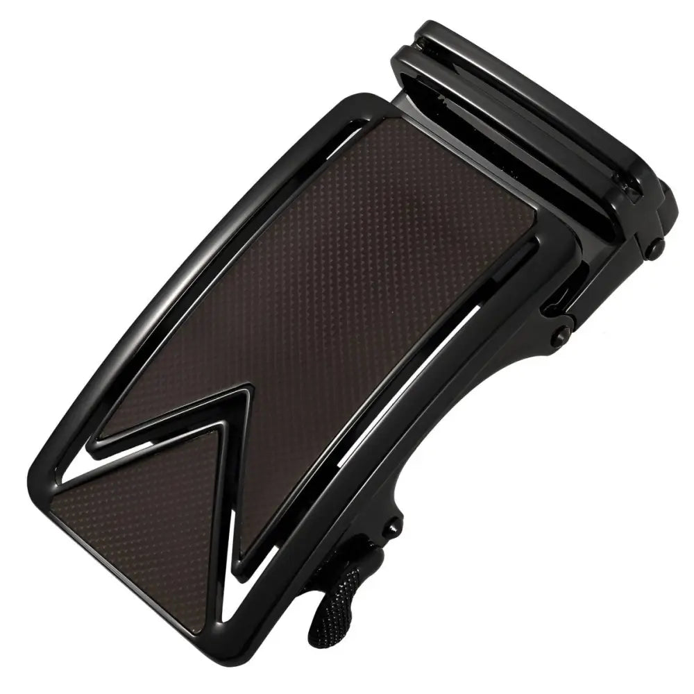 Black ratchet belt buckle for Silver and Navy Ceinture Automatique product