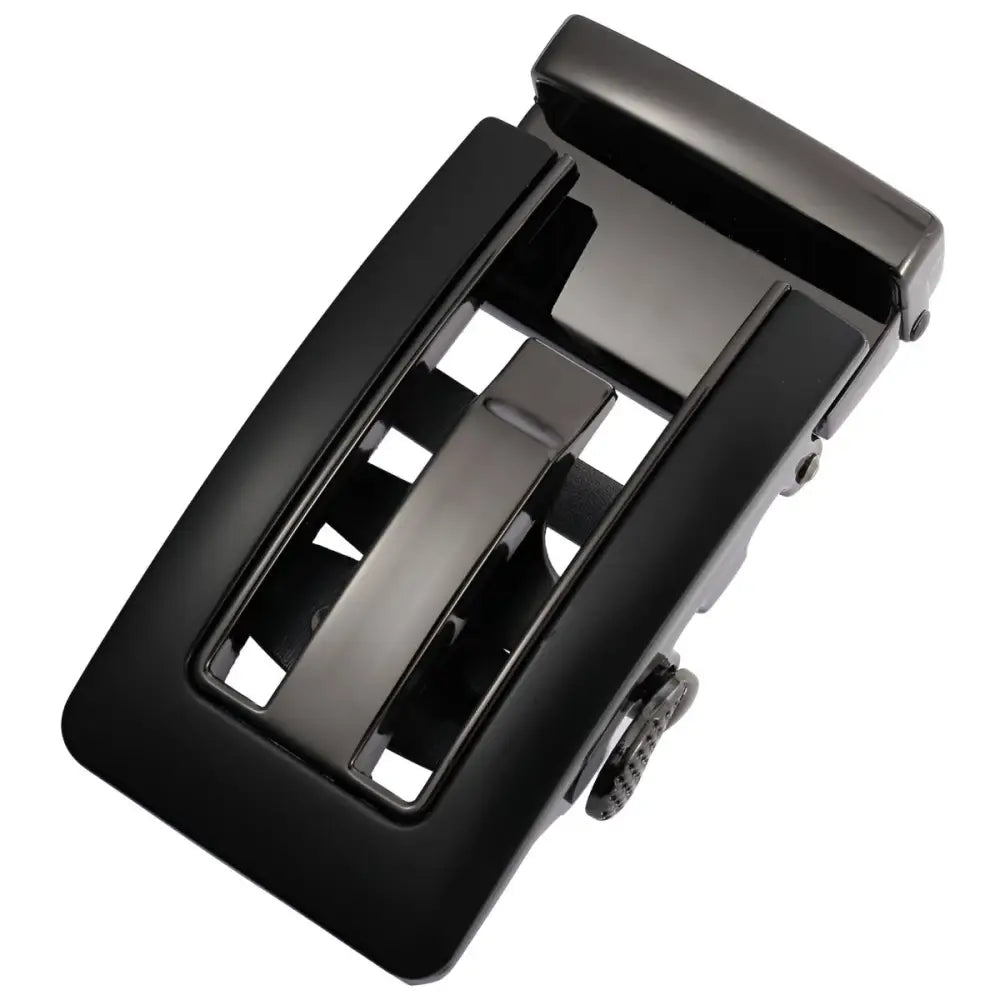 Black metal belt buckle from Gold and Black Belt Buckle for Elegant Accessories collection