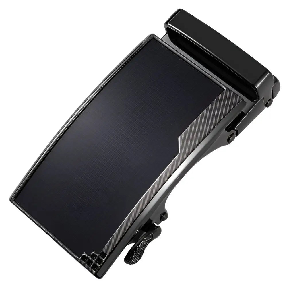 Black Metal Belt Buckle for Ratchet Belts showcasing a sturdy belt buckle design