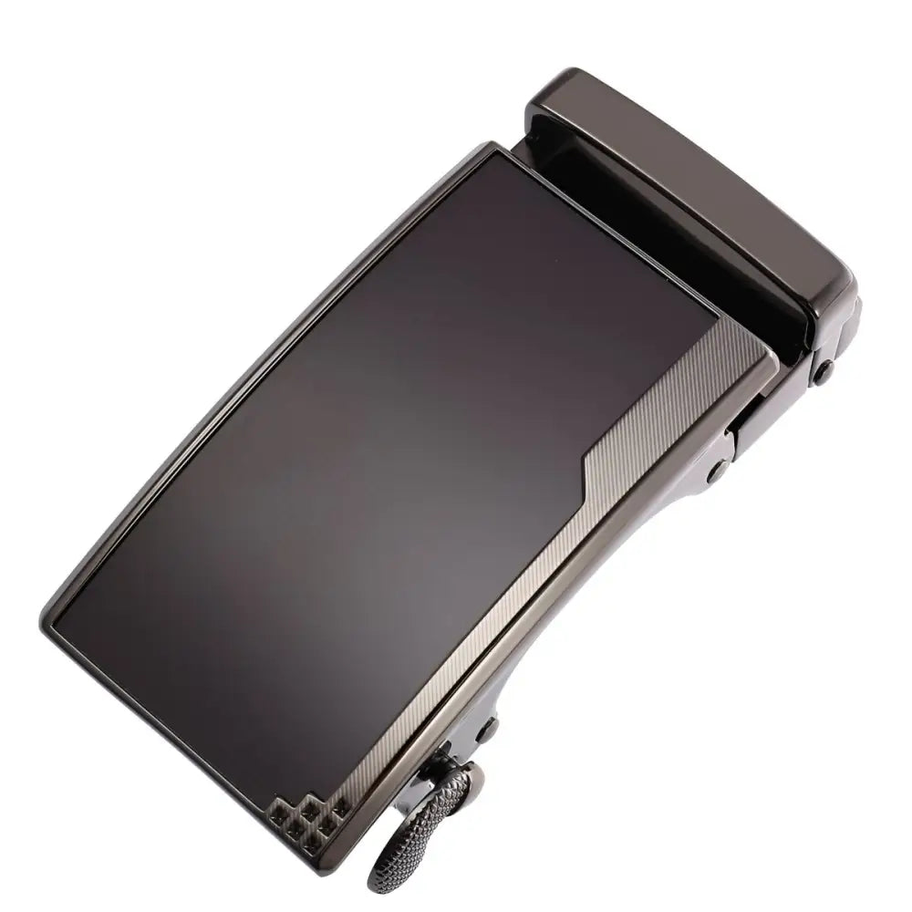 Black Metal Belt Buckle for Ratchet Belts showcasing a durable belt buckle design