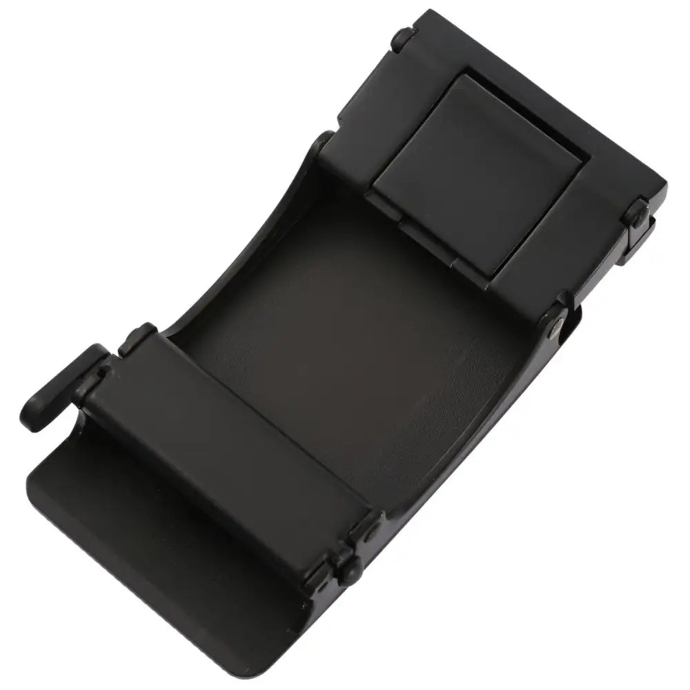 Black metal automatic belt buckle for men featured in Black and Gold Automatic Belt Buckle for Men