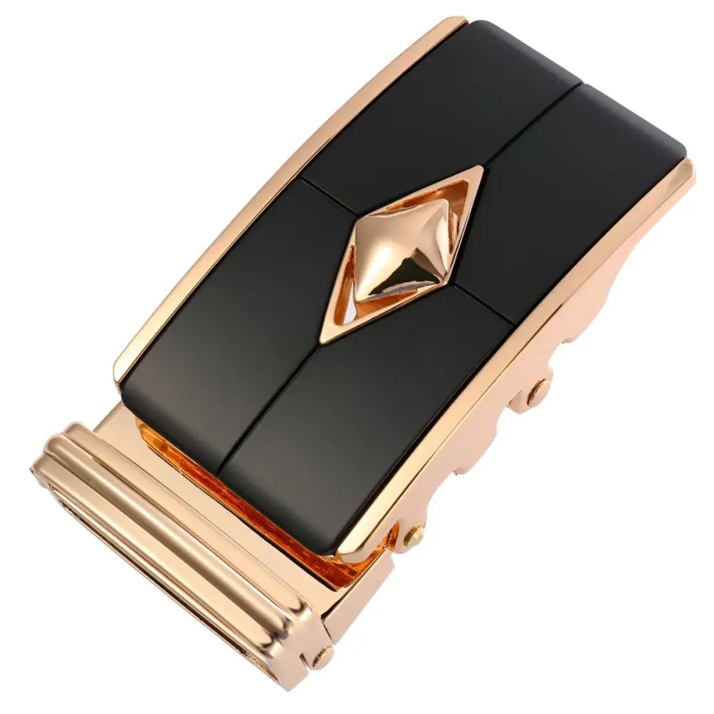 Mikail Model gold and black belt buckle for stylish accessories and fashion enhancement