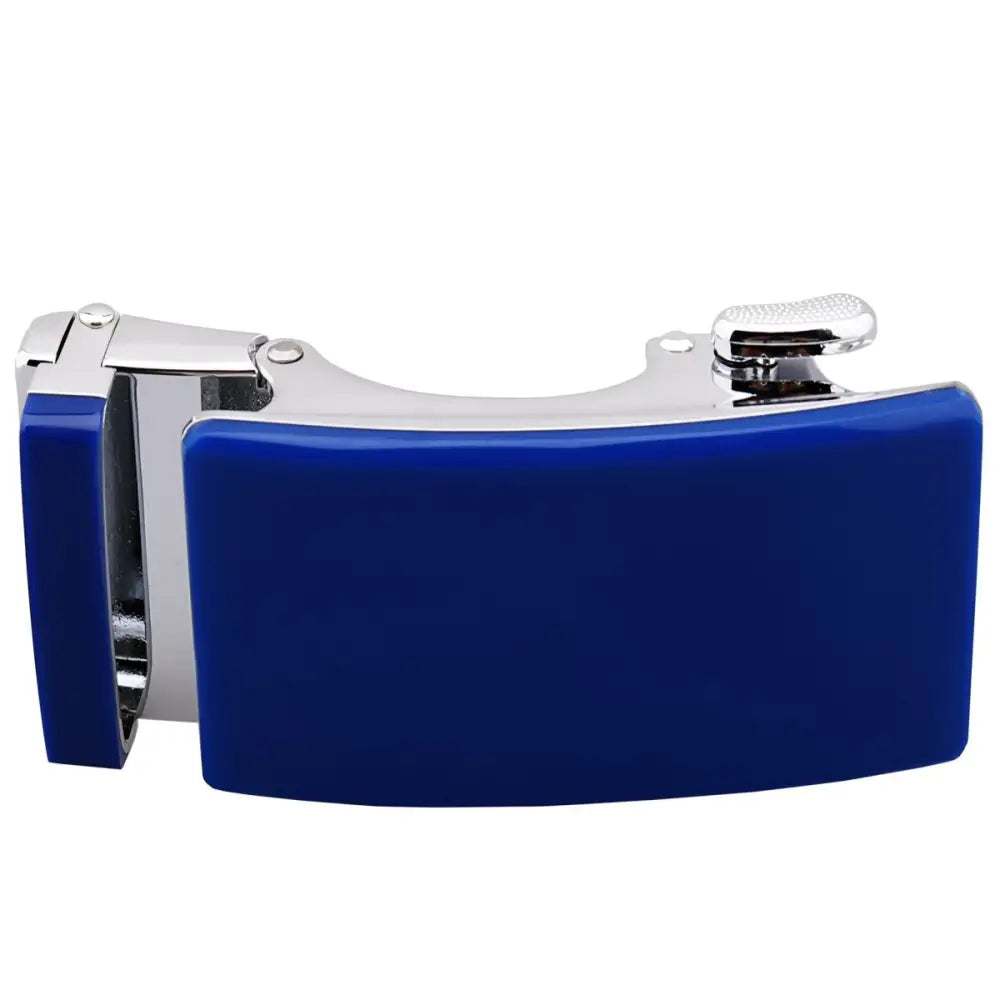 Blue and silver belt buckle for Black and Silver Nils Automatic Belt Buckle for Men