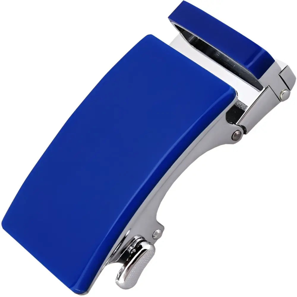 Blue and silver belt buckle for Black and Silver Nils Automatic Belt Buckle for Men