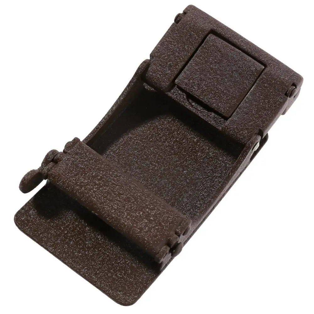 Brown metal belt buckle for Nixon Automatic Belt with textured finish