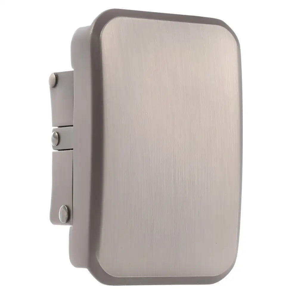 Rectangular metal door knocker featuring Sonny Automatic Belt Metal Door Knocker with Silver Toned Buckle