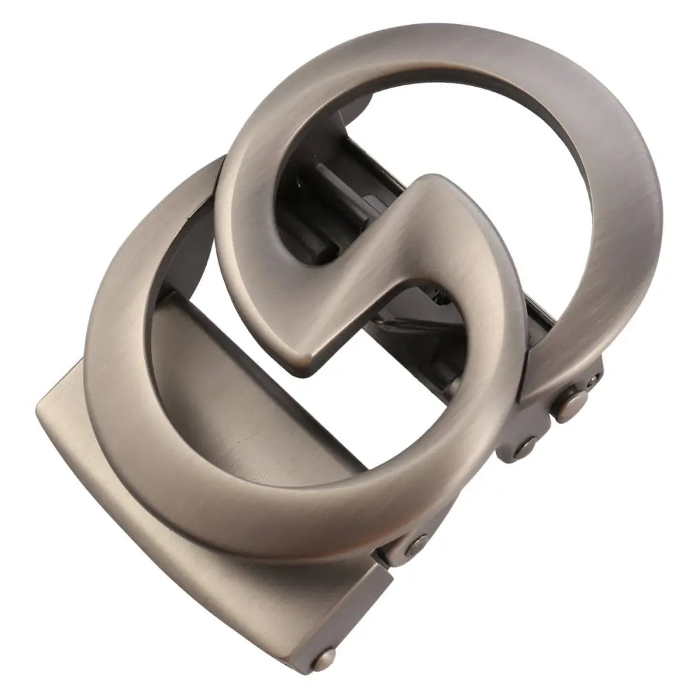 Silver interlocking G belt buckle for elegant Indy belts and stylish belt Buckle
