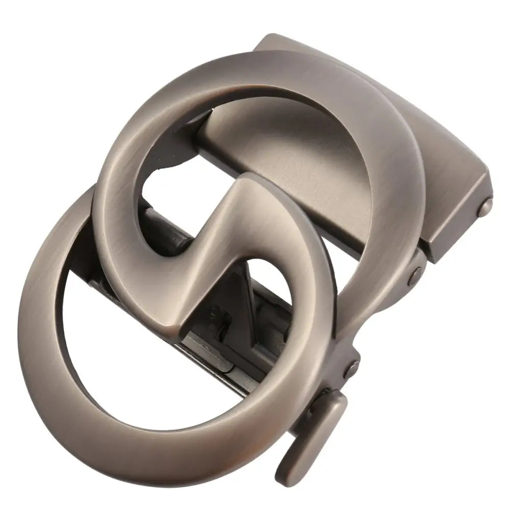 Silver interlocking G belt buckle for elegant Indy belts and stylish belt buckle design