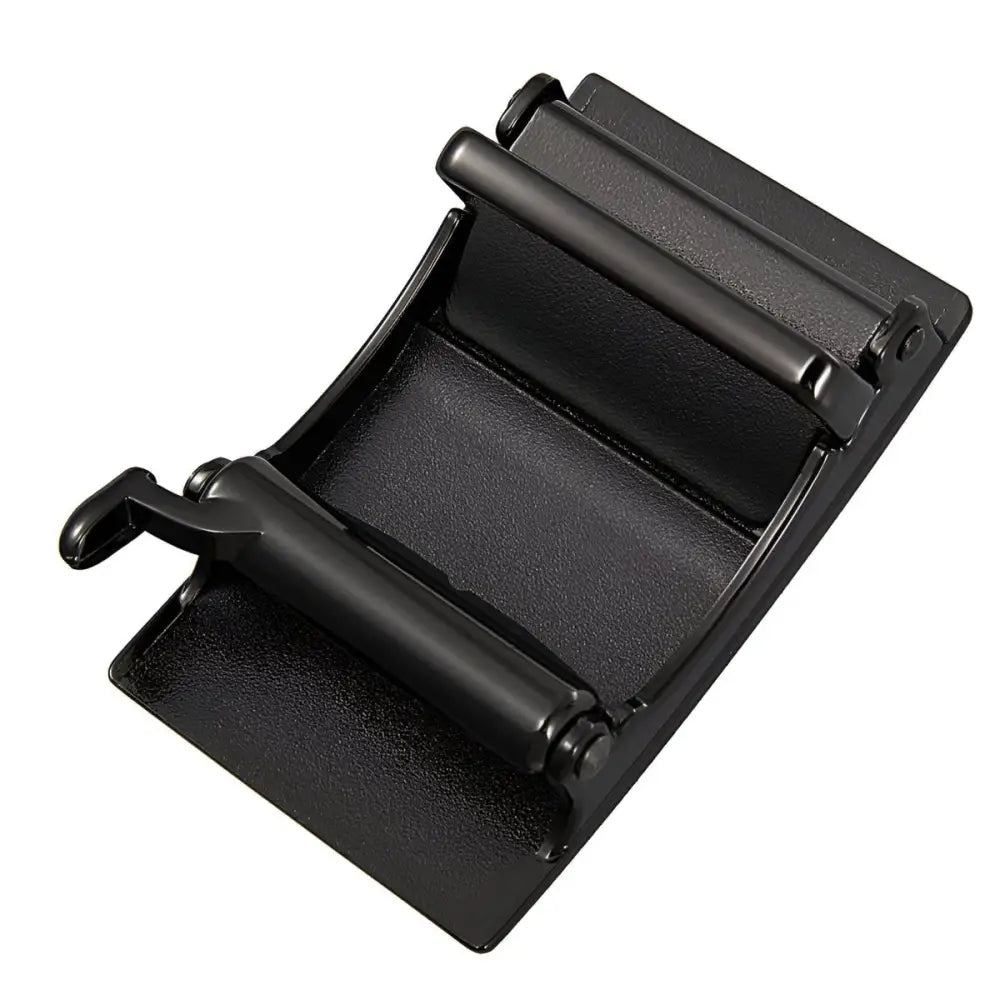 Black metal belt buckle for Siemen automatic belts, durable automatic belt buckle design