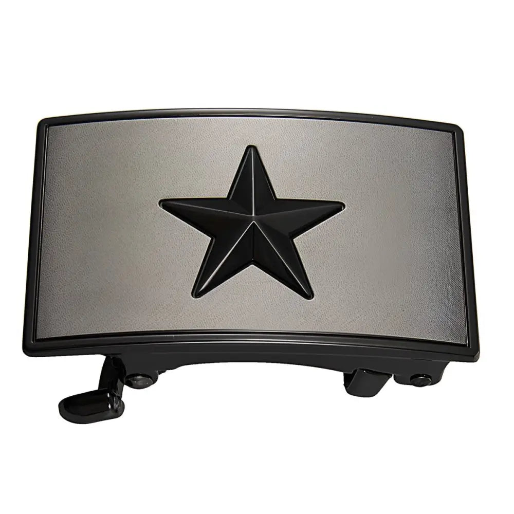 Star design metal belt buckle for Siemen automatic belts showcasing a stylish belt buckle