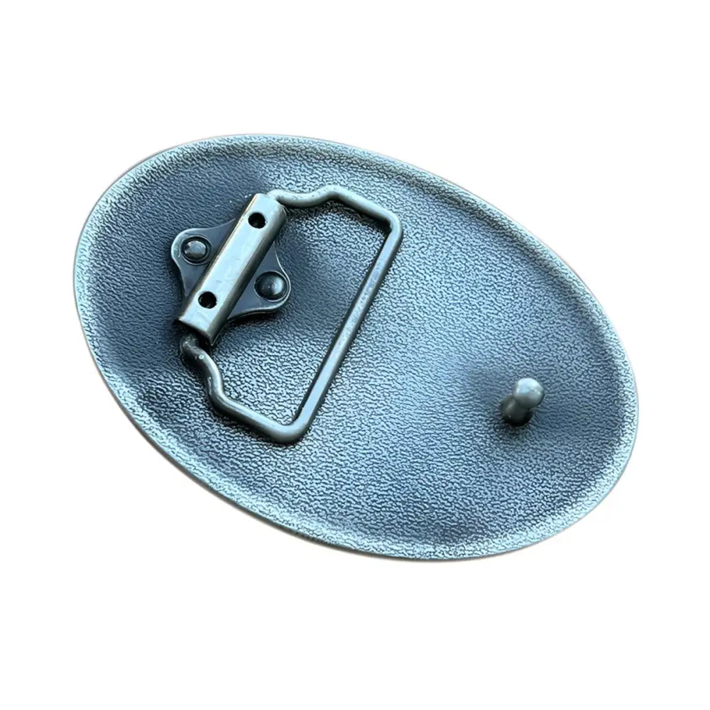 Oval metal belt buckle back for Guinness Celtic Knot Belt Buckle with Oval Logo Design
