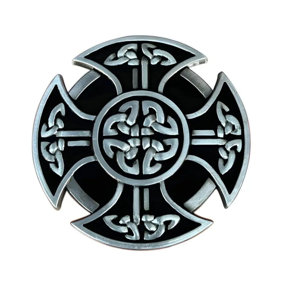 Celtic knot cross belt buckle for Celtic belts and accessories showcasing intricate design