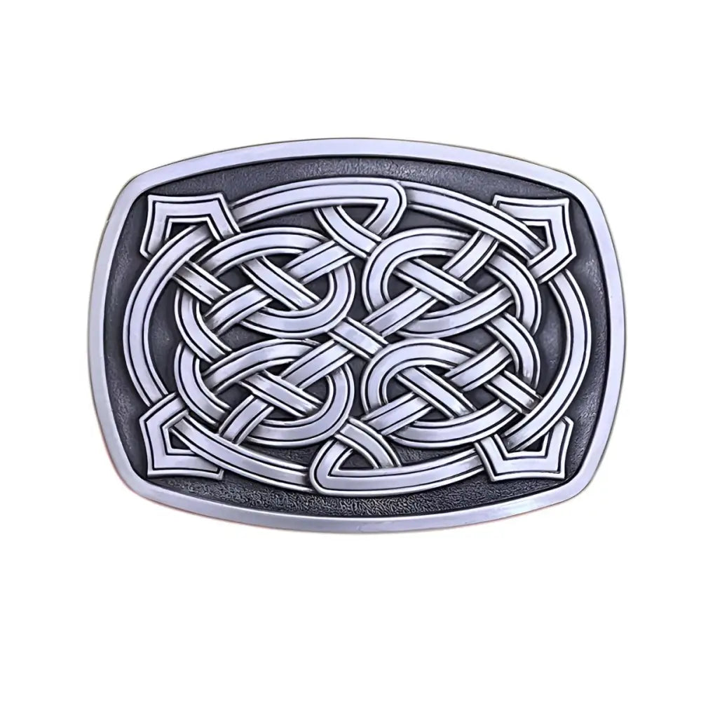 Silver Celtic knot belt buckle for men or women, stylish celtic belt buckle hernin