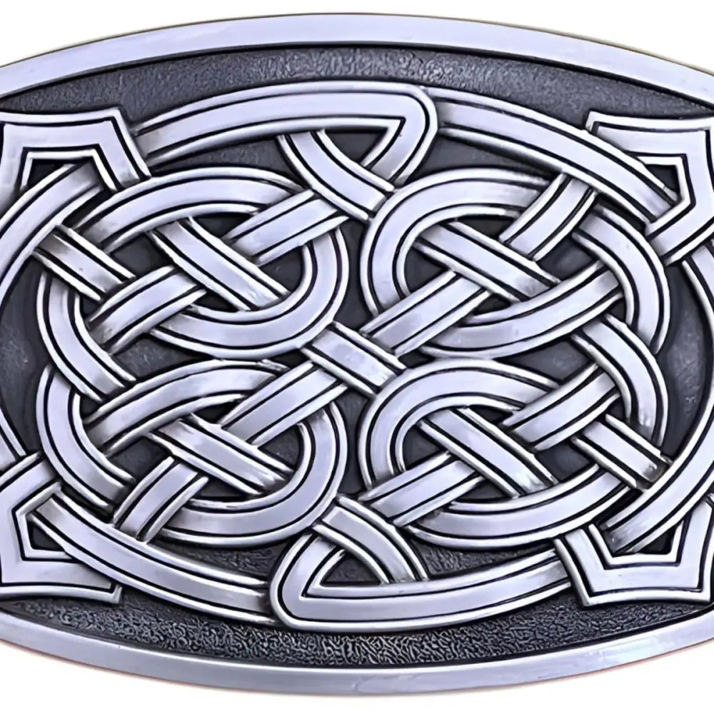 Silver Celtic knot belt buckle for men or women, ideal celtic belt buckle heirn