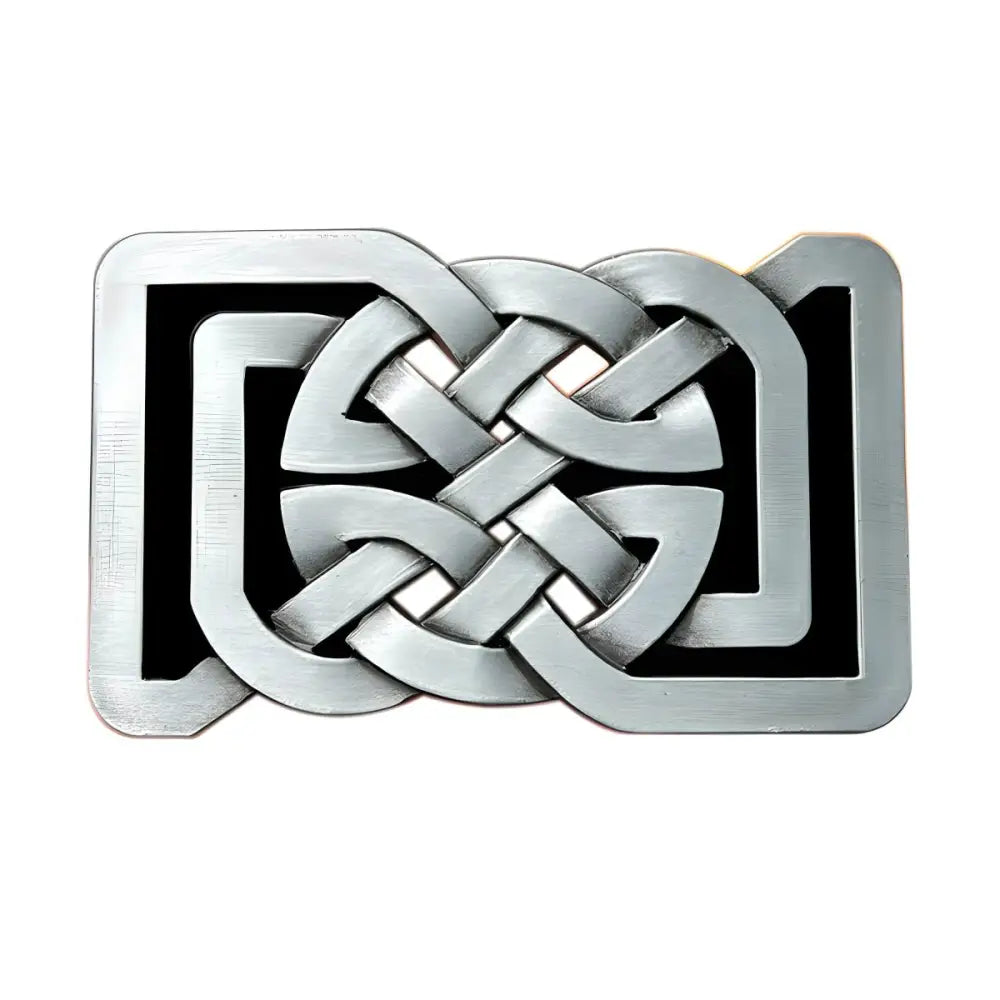 Silver Celtic Knot Belt Buckle for Elegant Wear, exquisite Celtic buckle belt accessory