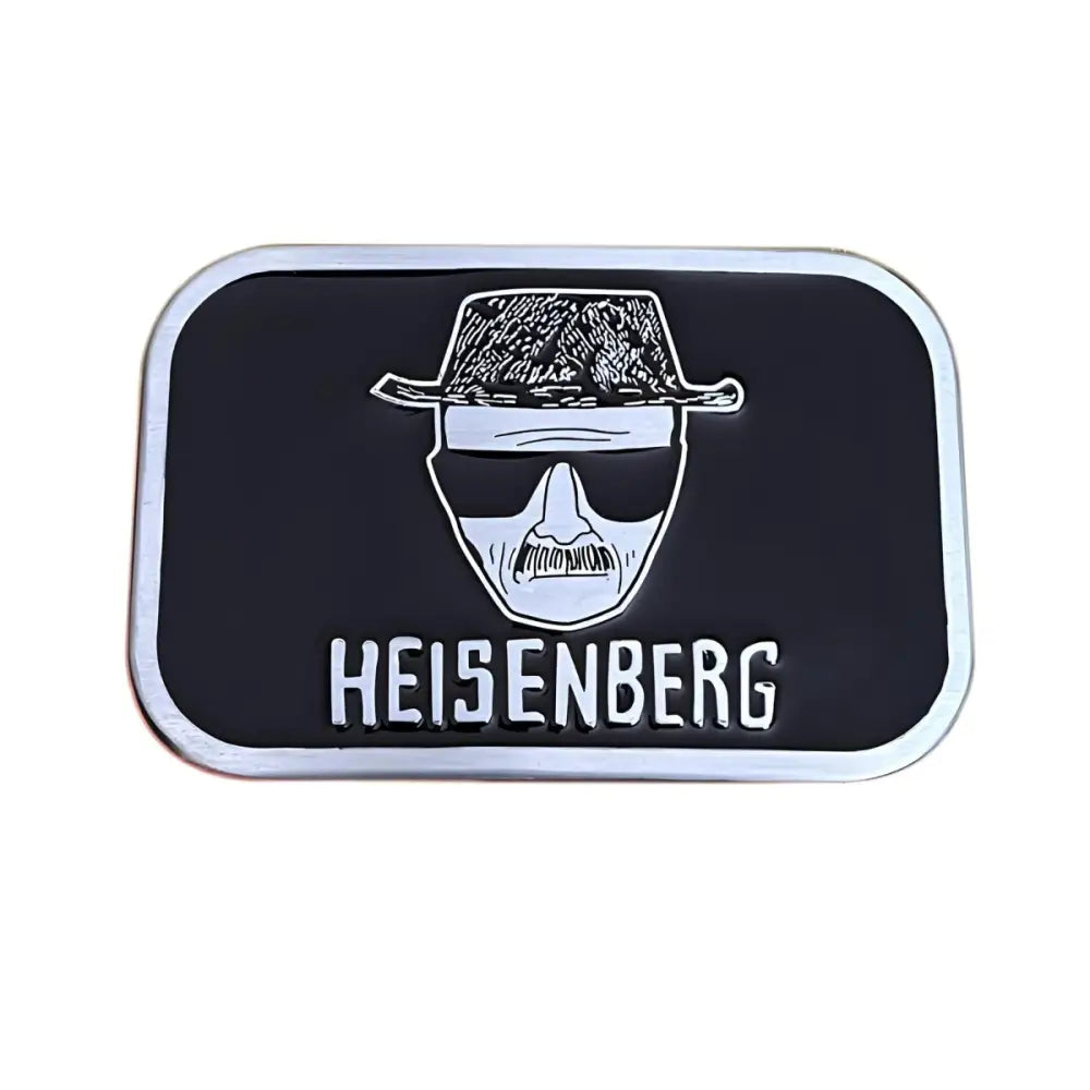Breaking Bad Walter White face belt buckle featuring Heisenberg design for fans