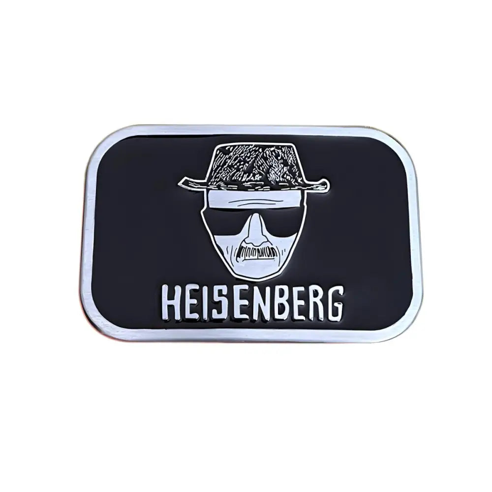 Breaking Bad Walter White face belt buckle with Heisenberg design for fans