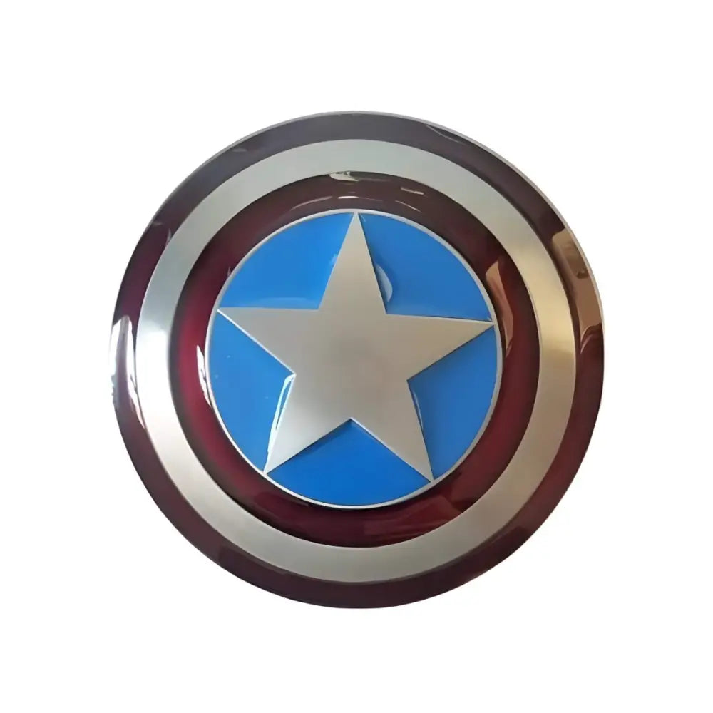Captain America shield belt buckle with iconic design for superhero accessory collection
