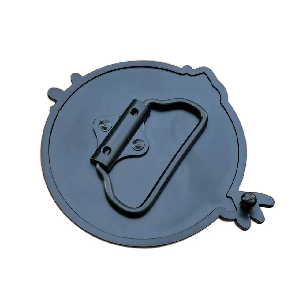 Black metal bottle opener featuring Ghostbusters Cinema logo for belt buckle accessory