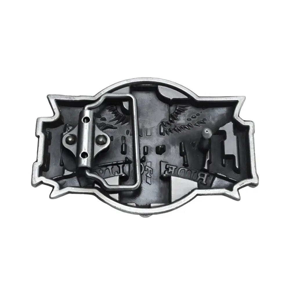 Mason Model Metal Belt Buckle Back for Silver Motorcycle Belt Buckle with Wings